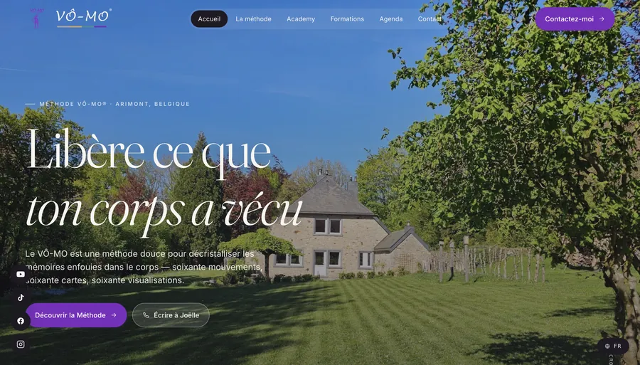 Page d'accueil du site VÔ-MO
